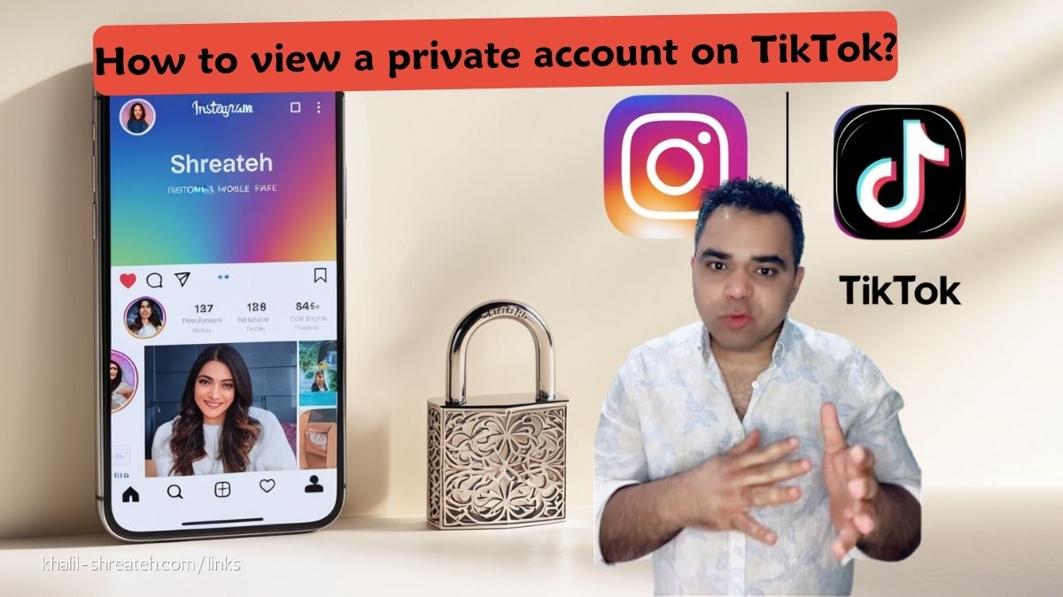 View private instagram account and tiktok
