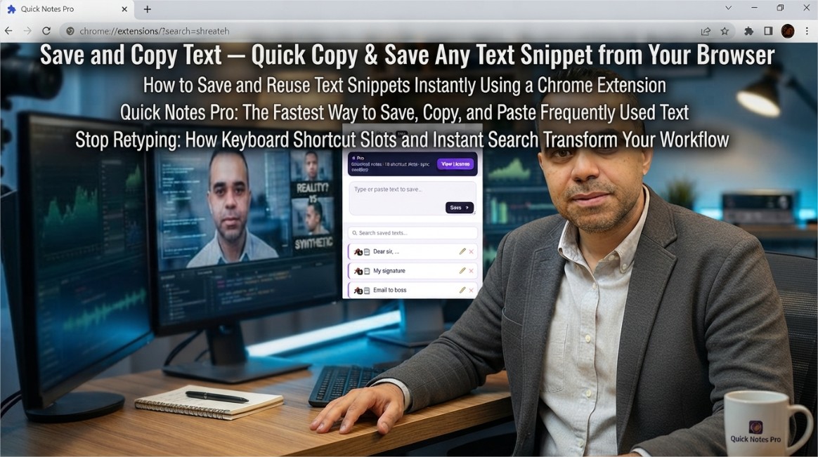 Quick Notes Pro: The Fastest Way to Save, Copy, and Paste Frequently Used Text